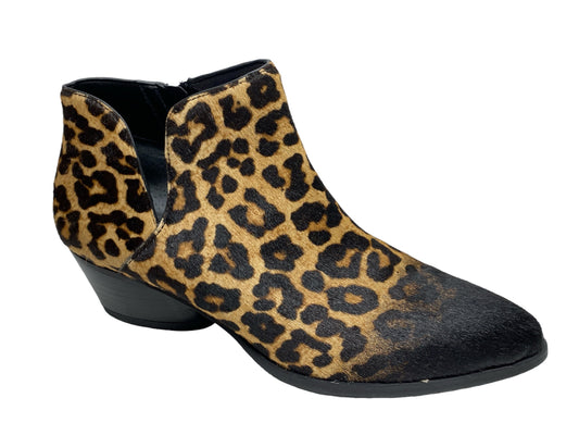 Animal Print Boots Ankle Flats Franco Sarto, Size 9
