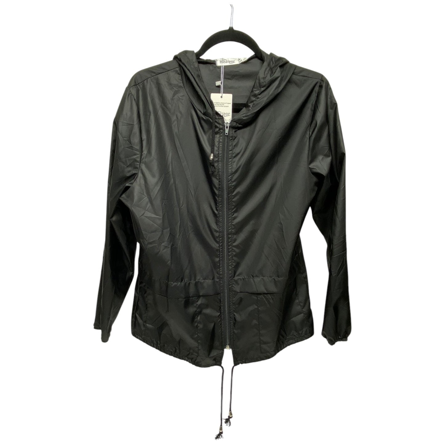 Jacket Windbreaker By Clothes Mentor In Black, Size: S