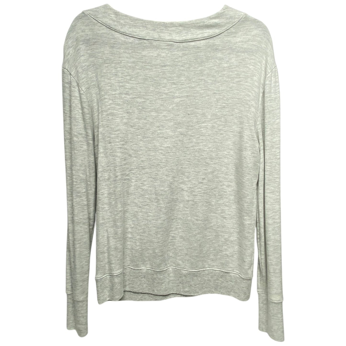 Athletic Top Long Sleeve Crewneck By Athleta In Grey, Size: S