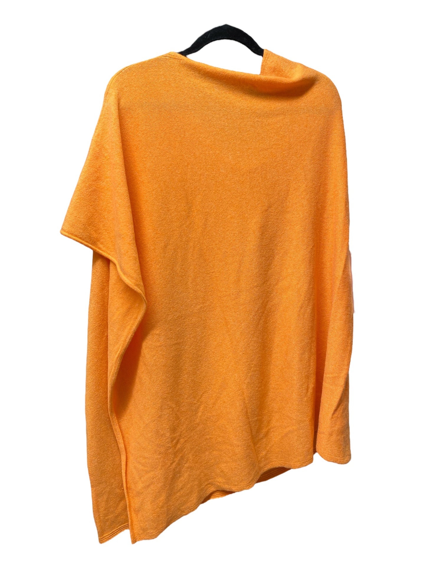 Poncho By Clothes Mentor In Orange, Size: Os