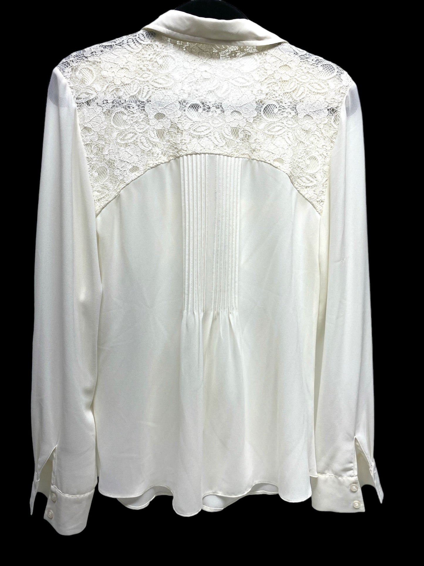 Blouse Long Sleeve By Spense In White, Size: L