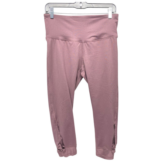 Athletic Leggings By Champion In Mauve, Size: L