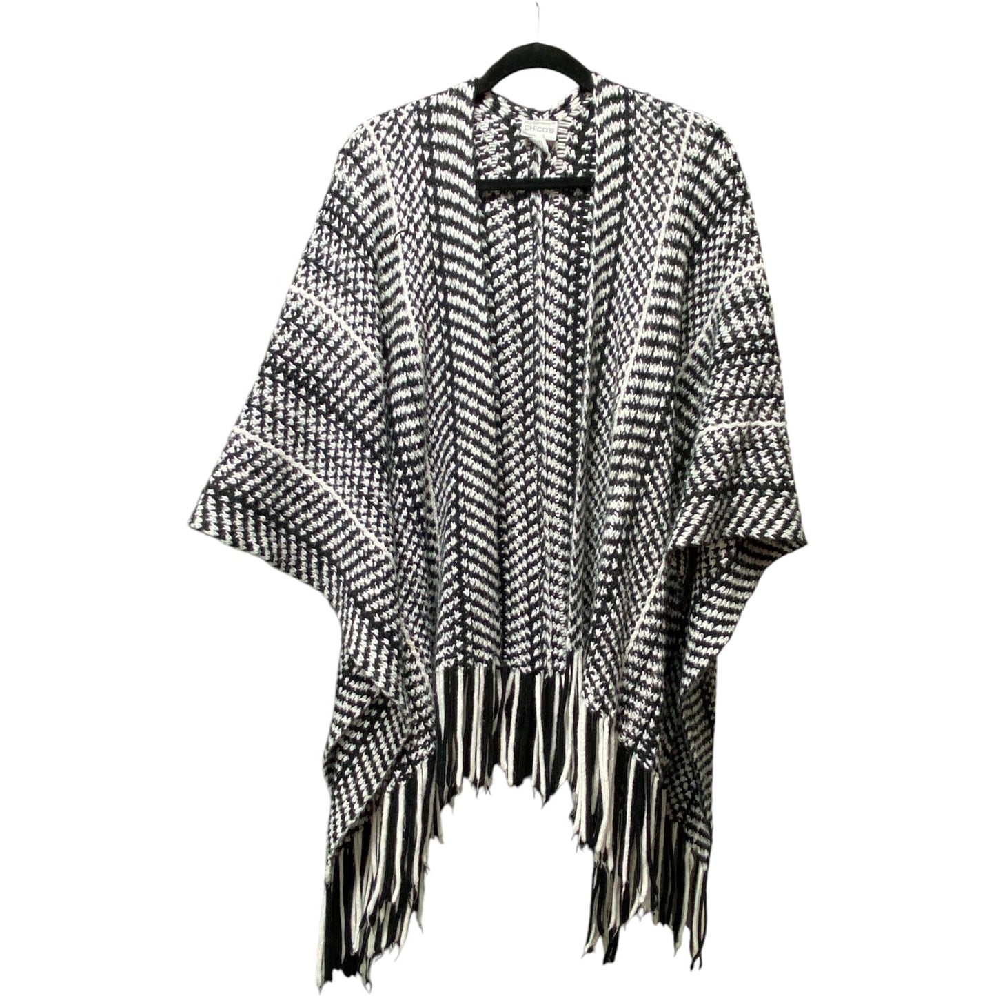 Shawl By Chicos In Black & White, Size: Onesize