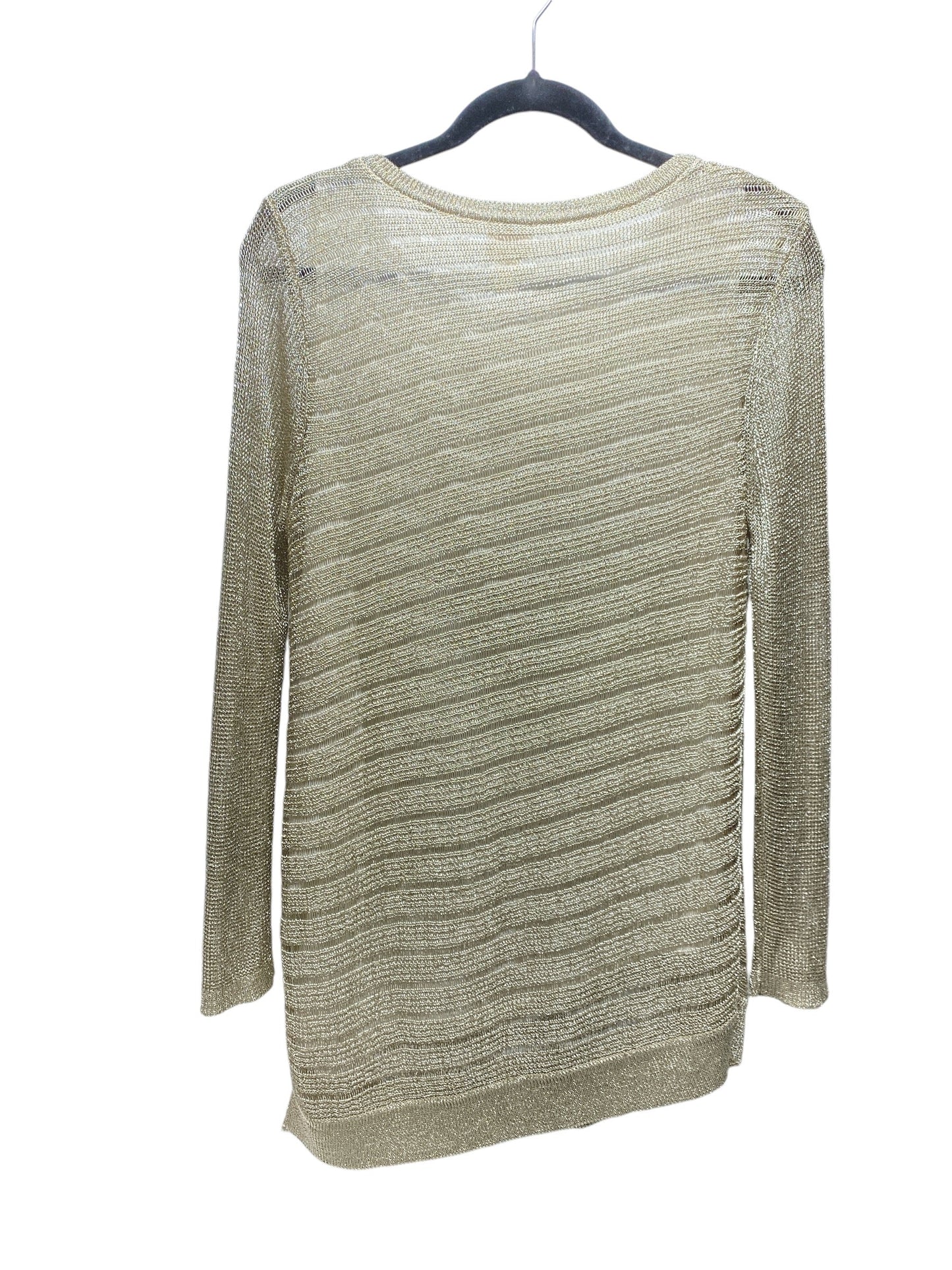 Sweater By Chicos In Gold, Size: M