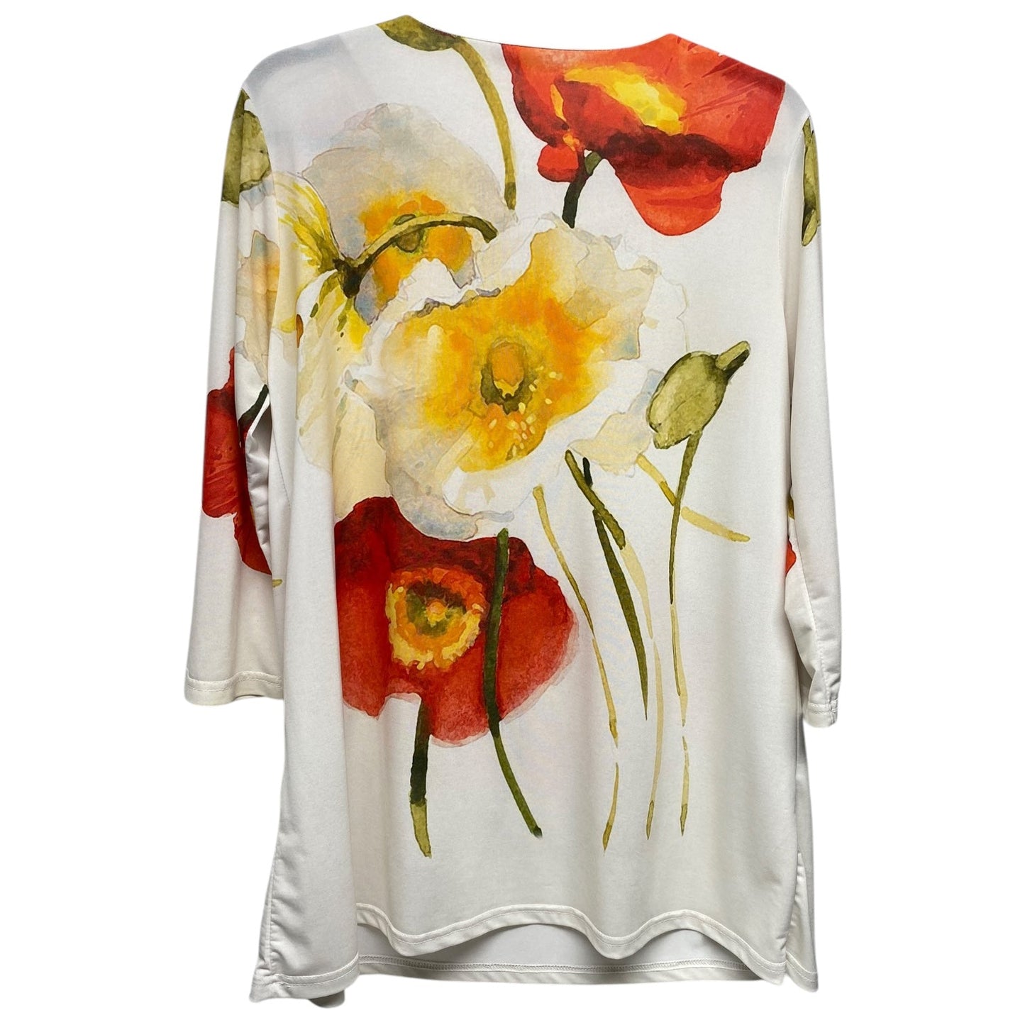 Top Long Sleeve By Clothes Mentor In Floral Print, Size: M