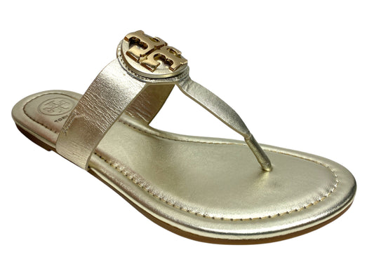 Sandals Designer By Tory Burch In Gold, Size: 6