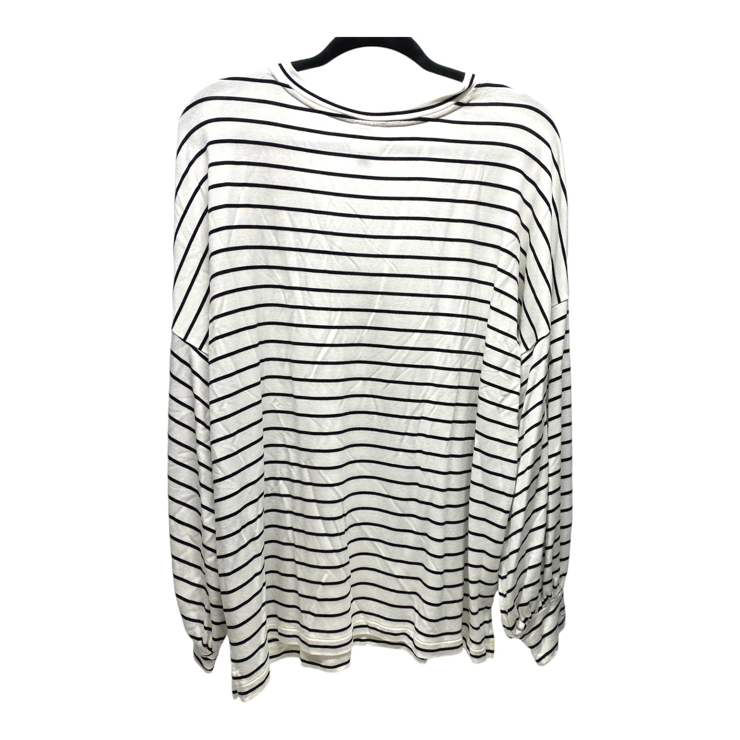 Top Long Sleeve By Cabi In Striped Pattern, Size: L