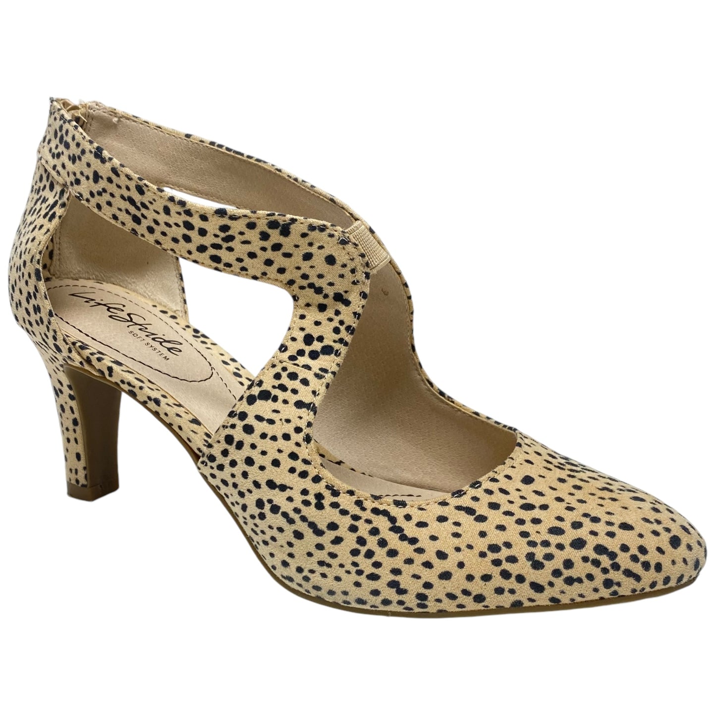 Shoes Heels Kitten By Life Stride In Animal Print, Size: 7.5