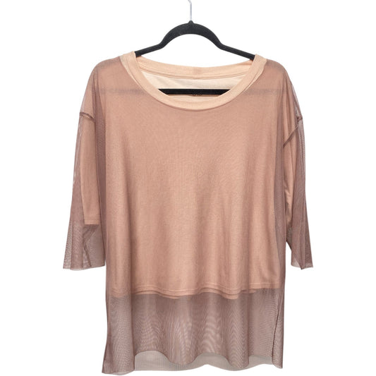 Athletic Top Long Sleeve Crewneck By Alo In Mauve, Size: M