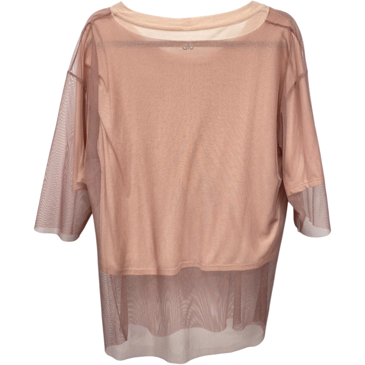 Athletic Top Long Sleeve Crewneck By Alo In Mauve, Size: M