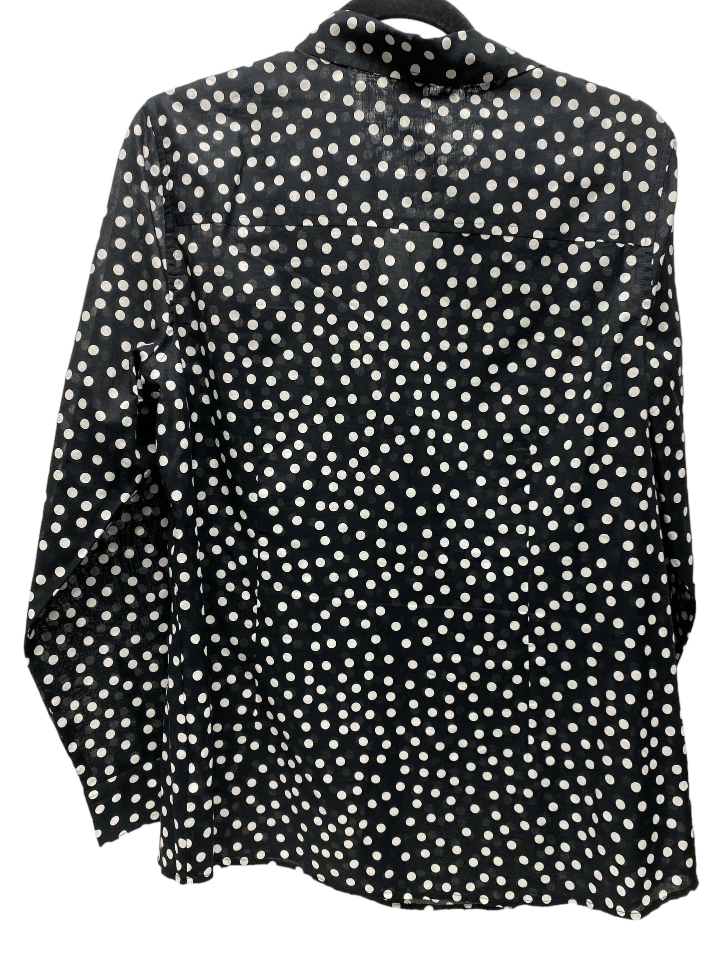 Top Long Sleeve By Coldwater Creek In Polkadot Pattern, Size: L