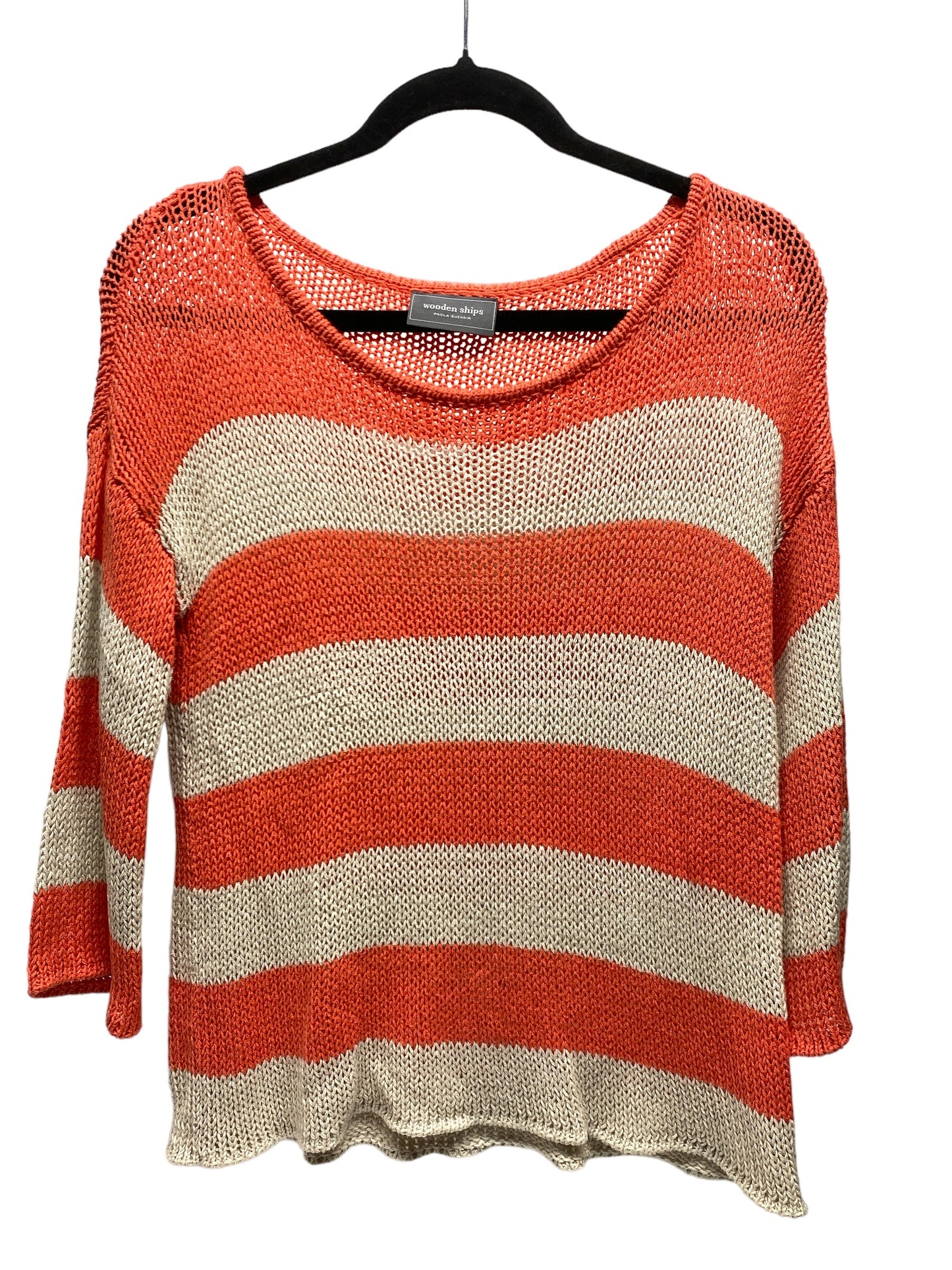 Striped Pattern Sweater Wooden Ships, Size S
