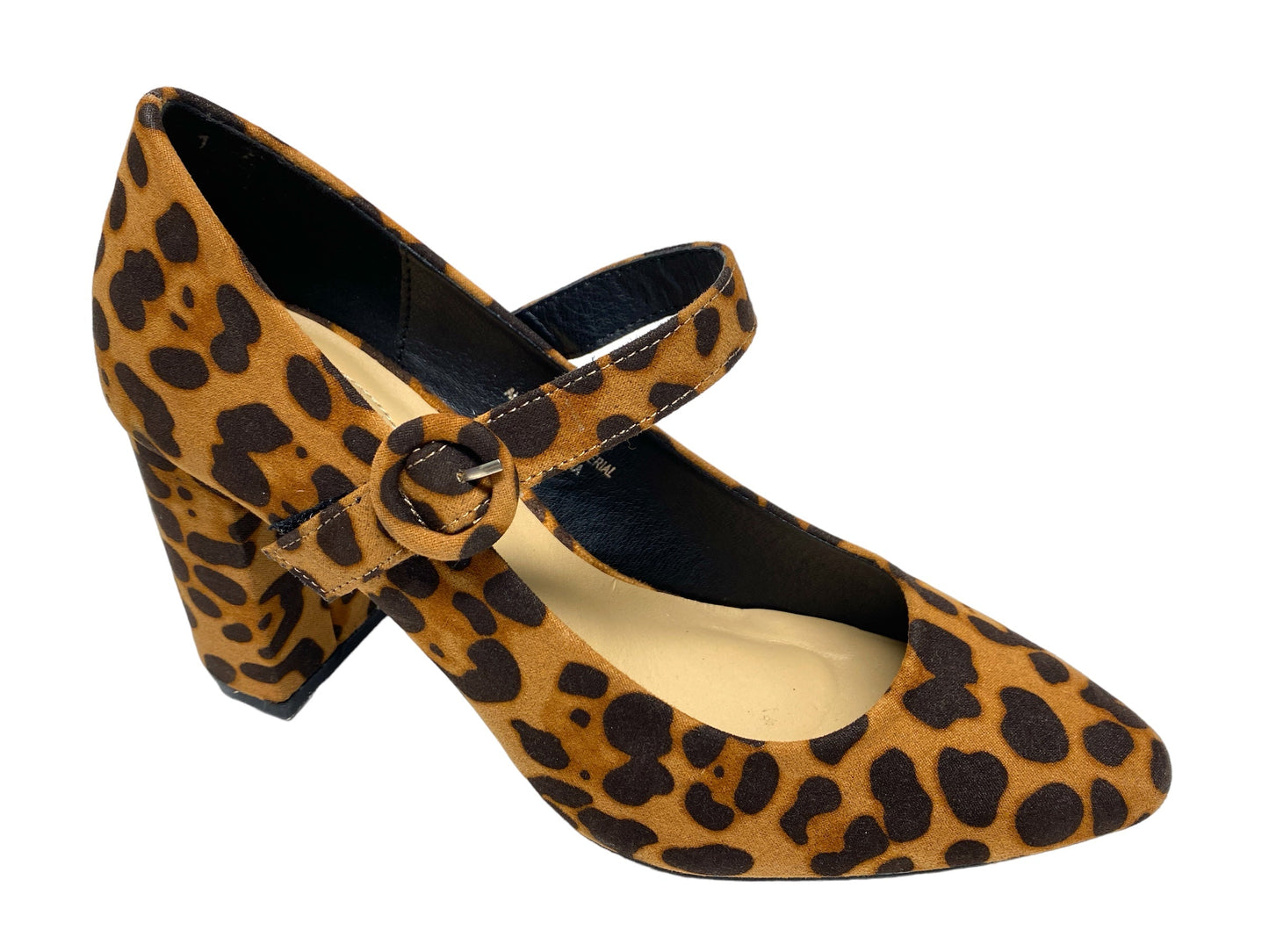 Animal Print Shoes Heels Block Cato, Size 8
