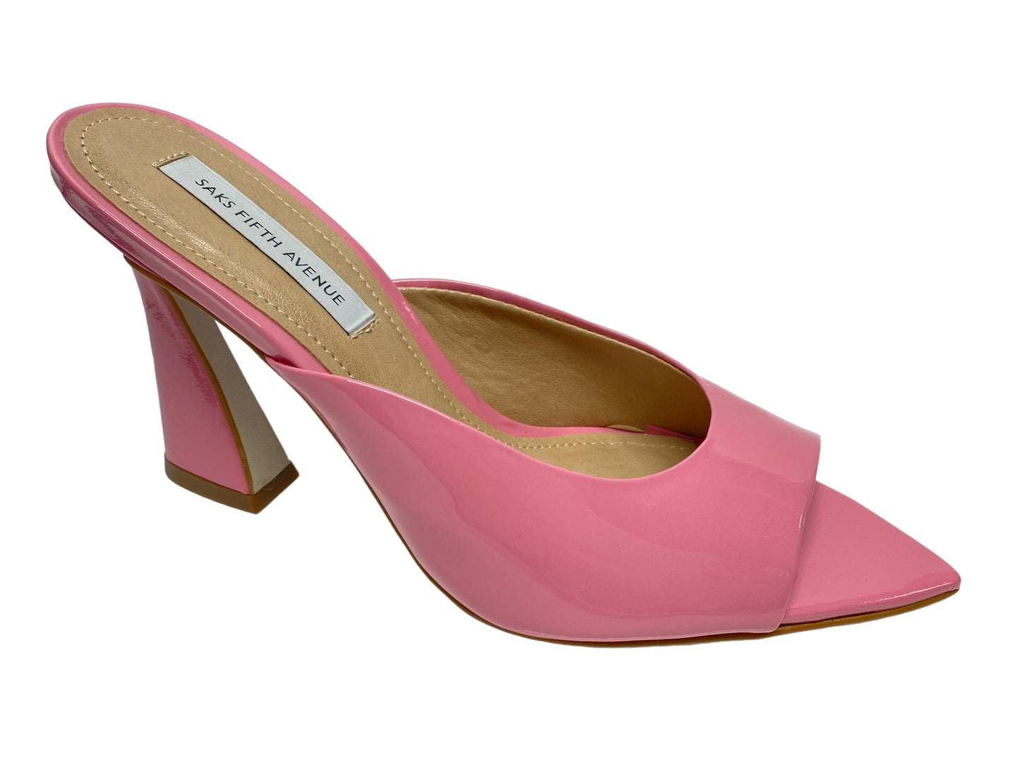 Pink Sandals Heels Kitten Saks Fifth Avenue, Size 6.5