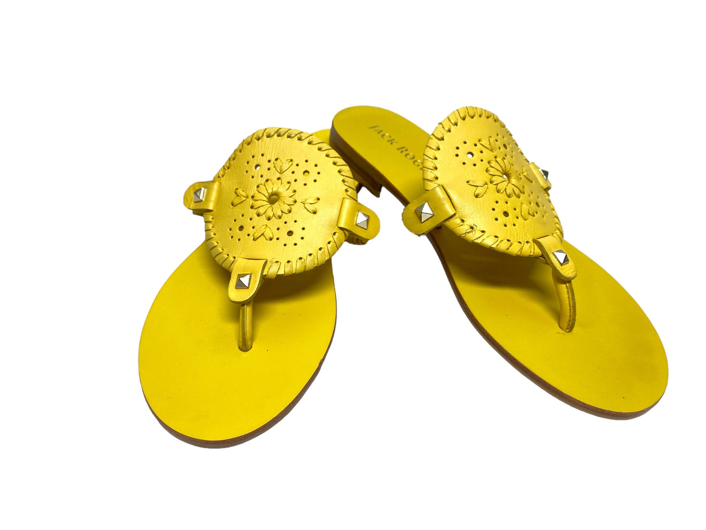 Yellow Sandals Flip Flops Jack Rogers, Size 9