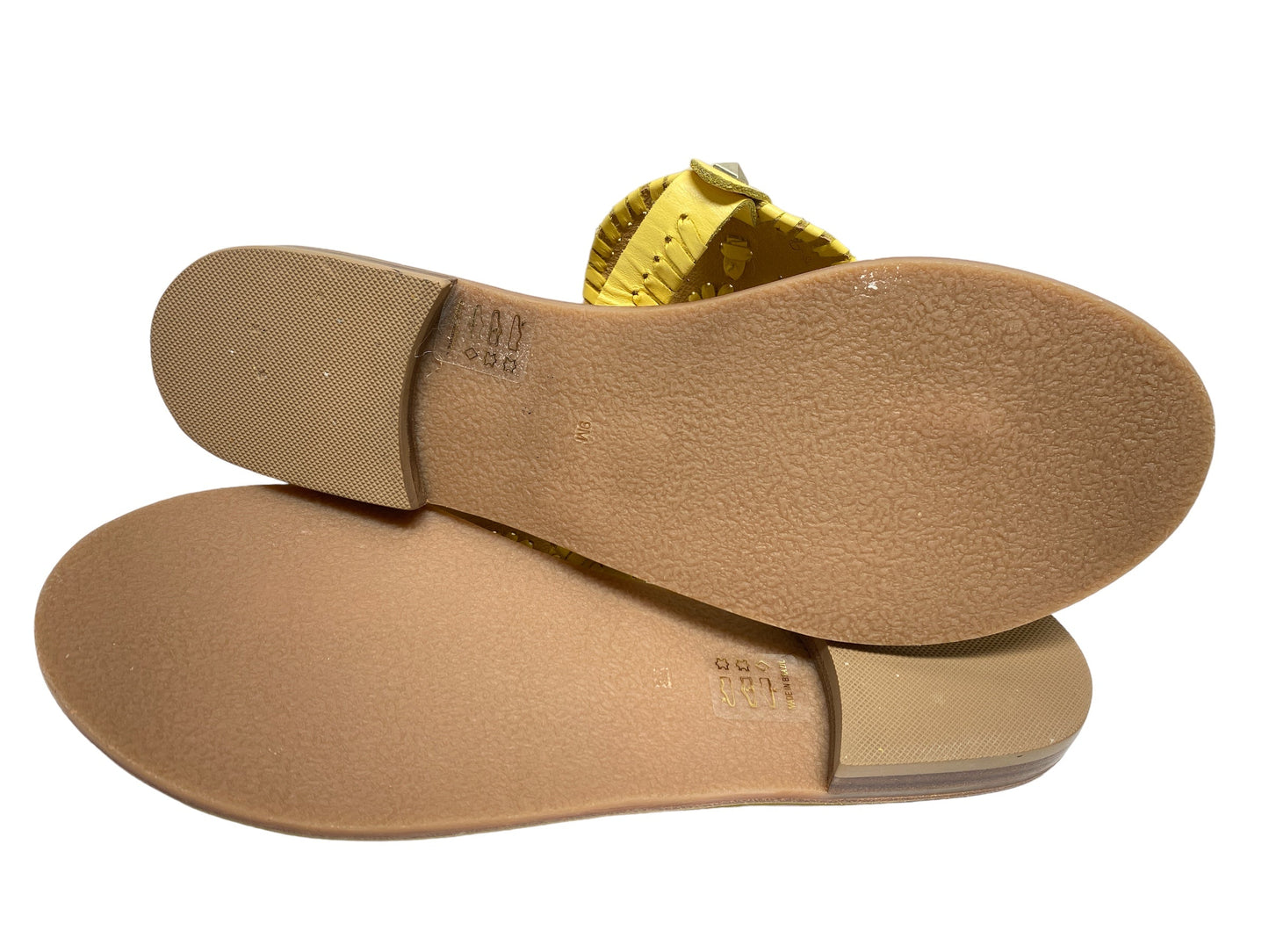Yellow Sandals Flip Flops Jack Rogers, Size 9