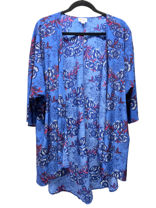Blue & Red Kimono Lularoe, Size L