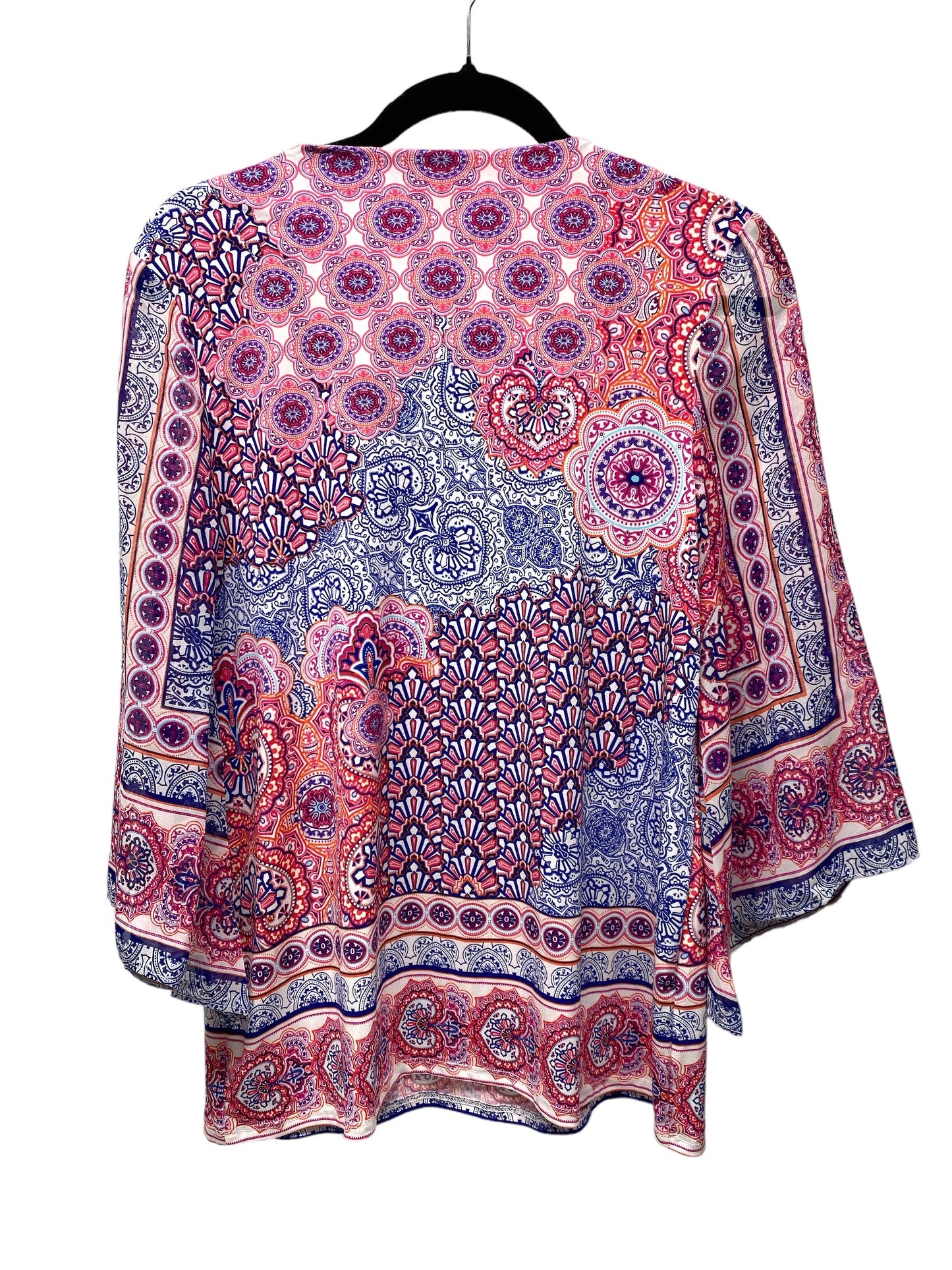 Paisley Print Top 3/4 Sleeve Chicos, Size S