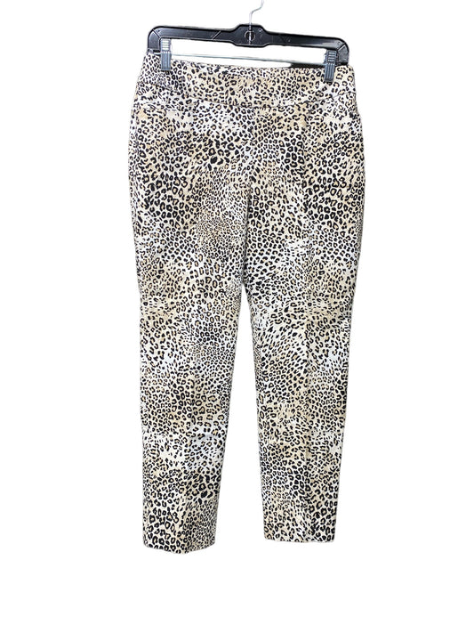 Animal Print Pants Cropped Chicos, Size 6petite