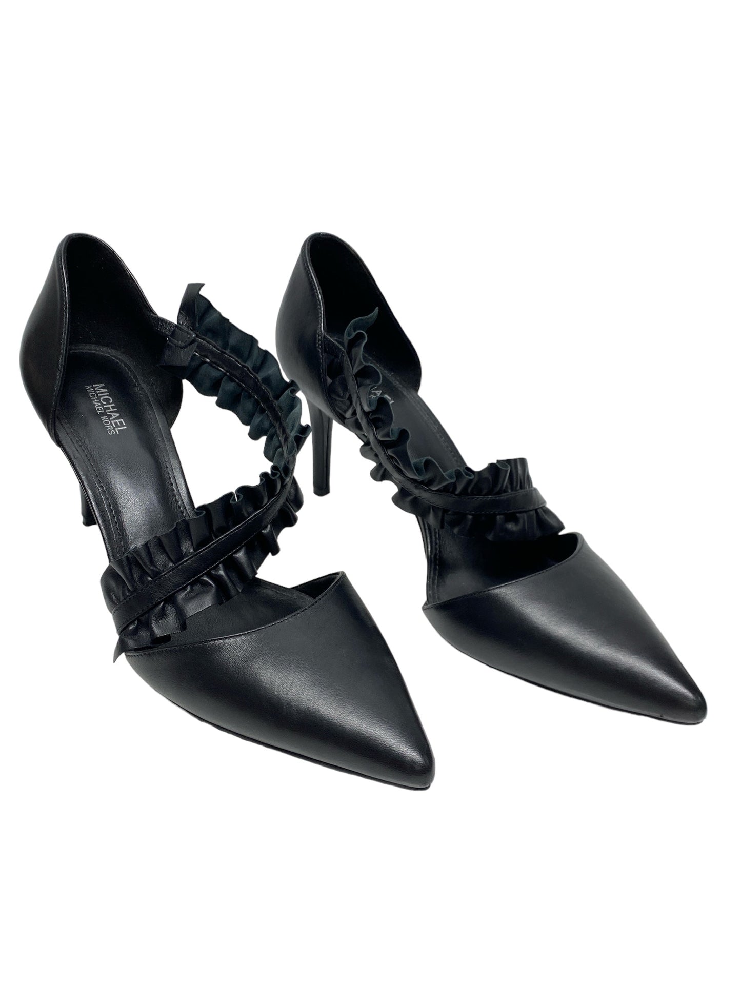 Black Shoes Heels Stiletto Michael By Michael Kors, Size 10