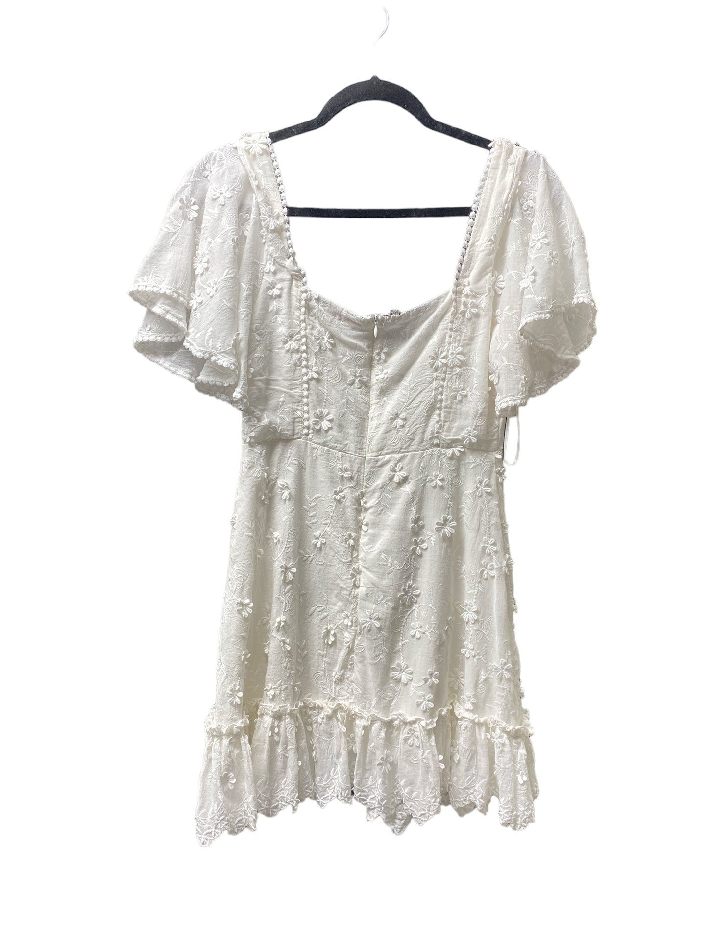 White Dress Casual Short Clothes Mentor, Size S