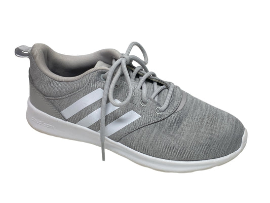 Grey & White Shoes Athletic Adidas, Size 7.5