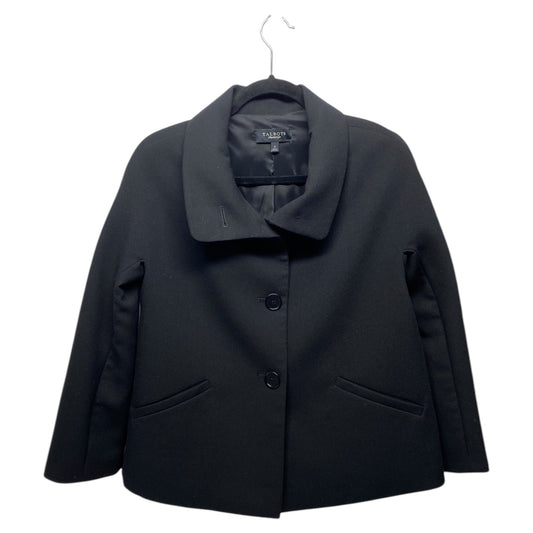 Coat Peacoat By Talbots In Black, Size: 4