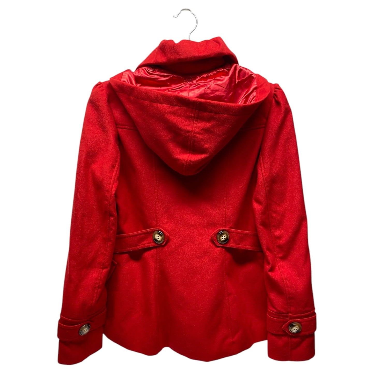 Coat Peacoat By Pink Envelope In Red, Size: S