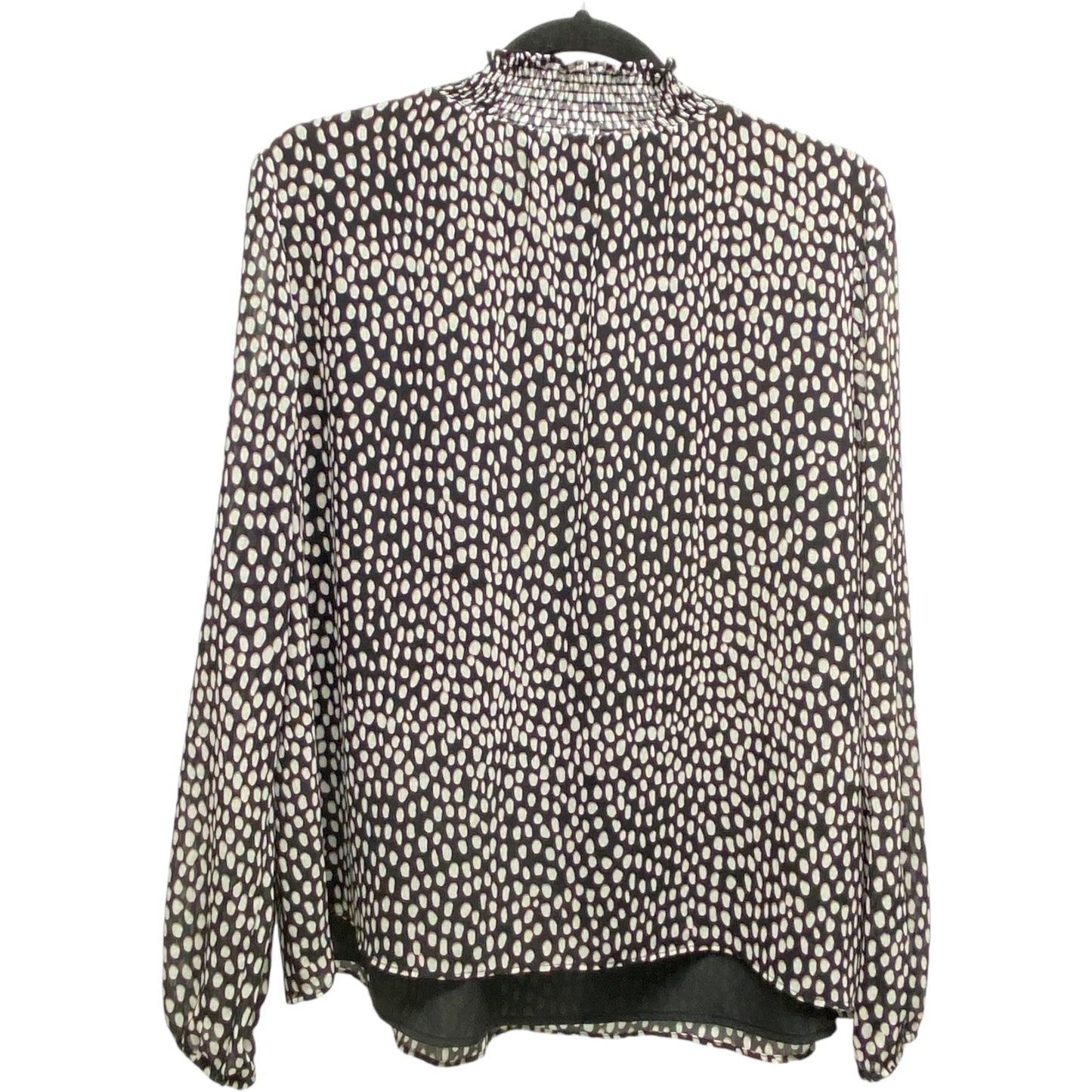 Top Long Sleeve By J. Crew In Black & Tan, Size: Xl