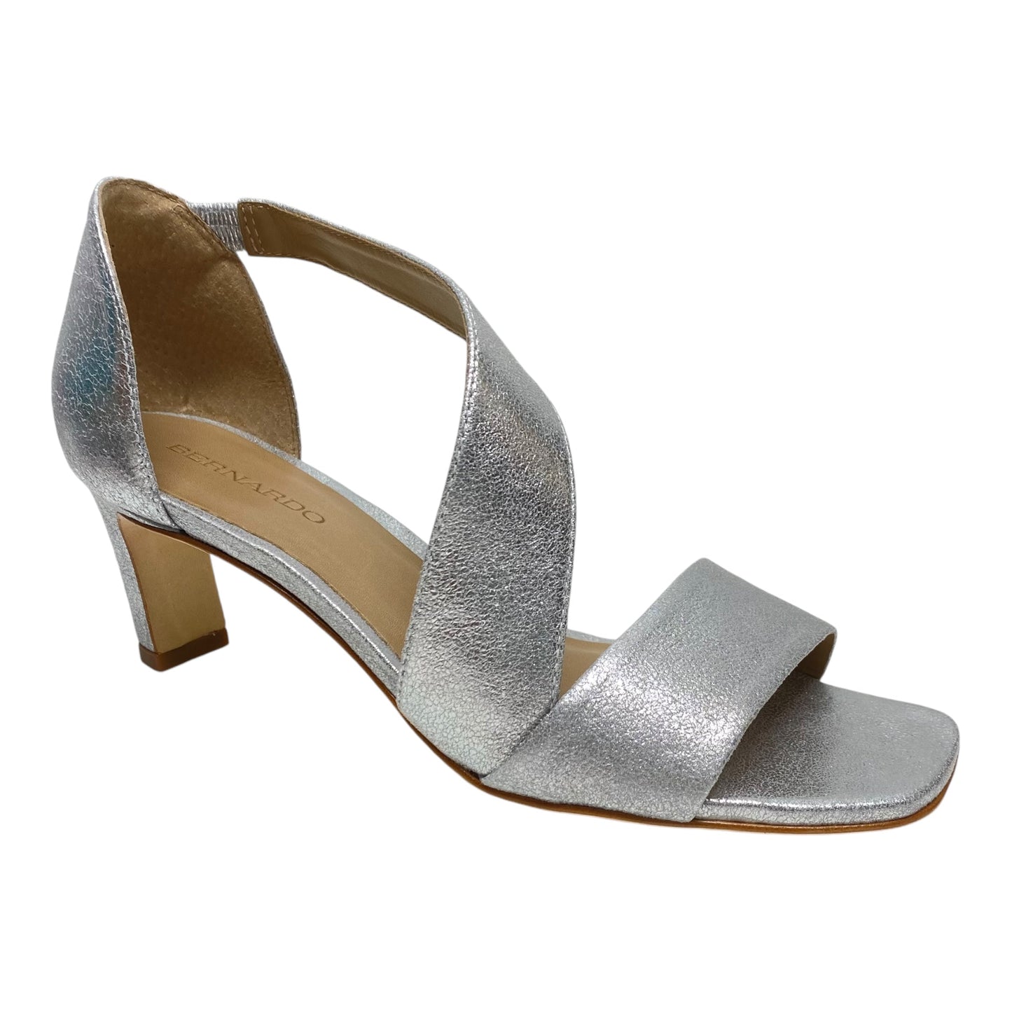 Sandals Heels Block By Bernardo In Silver, Size: 7.5