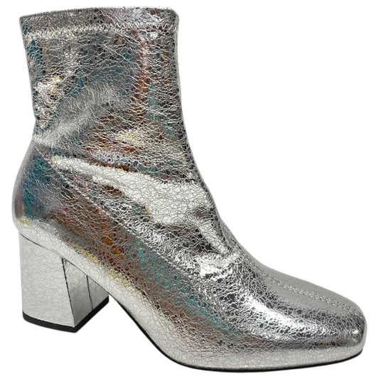 Boots Ankle Heels By Bc Clothing Company In Silver, Size: 7.5