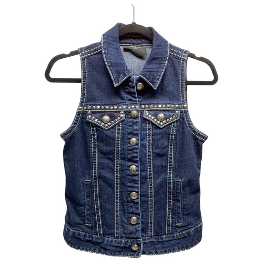 Vest Other By Style And Company In Blue Denim, Size: Sp