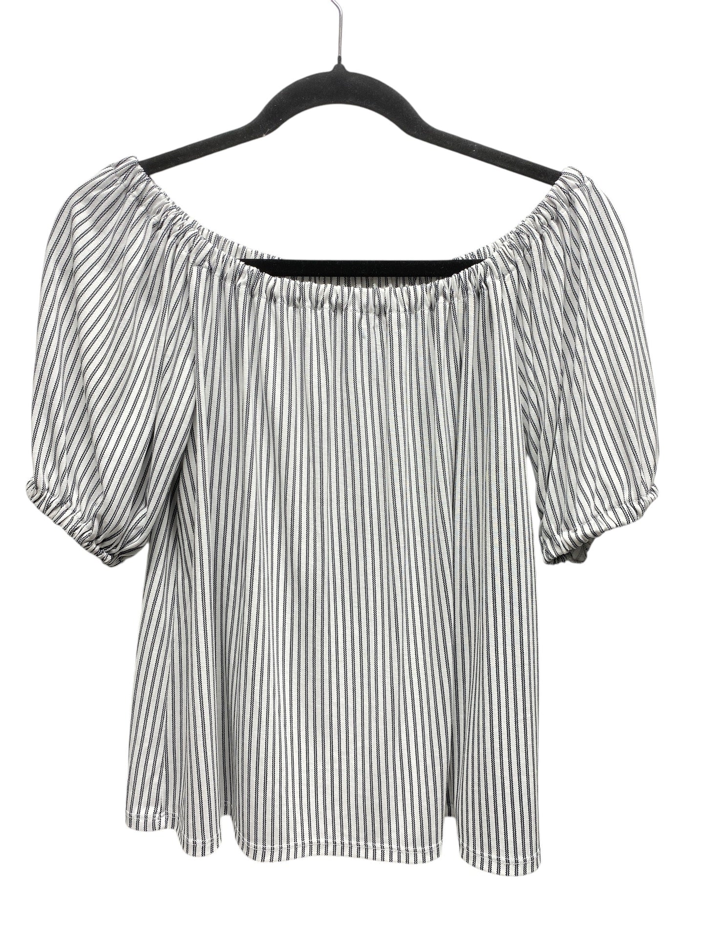 Top 3/4 Sleeve By Loft In Striped Pattern, Size: Xs