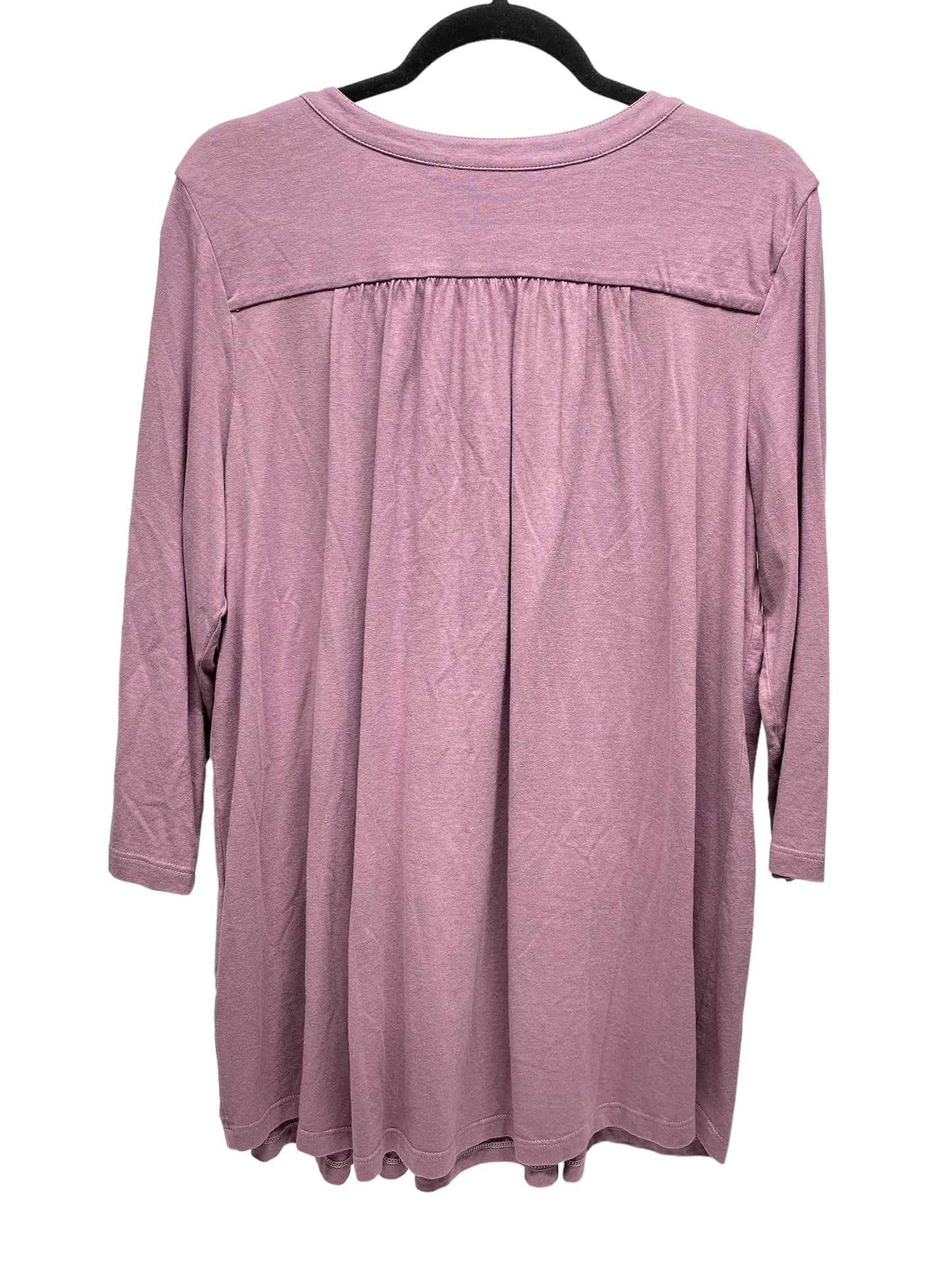 Top Long Sleeve By Coldwater Creek In Purple, Size: L