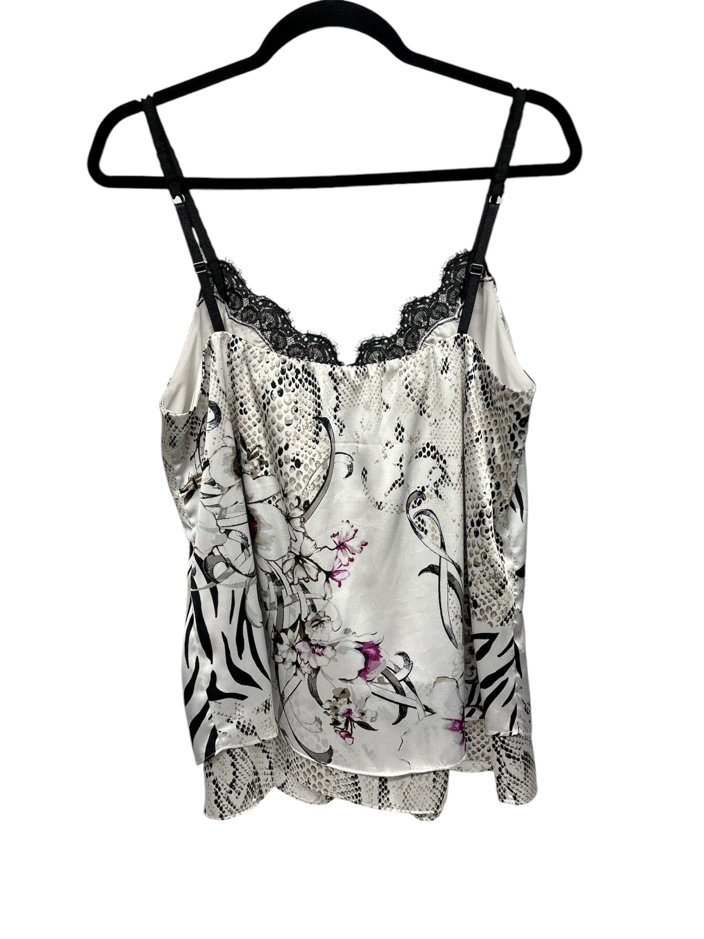 Top Sleeveless By White House Black Market In Floral Print, Size: L