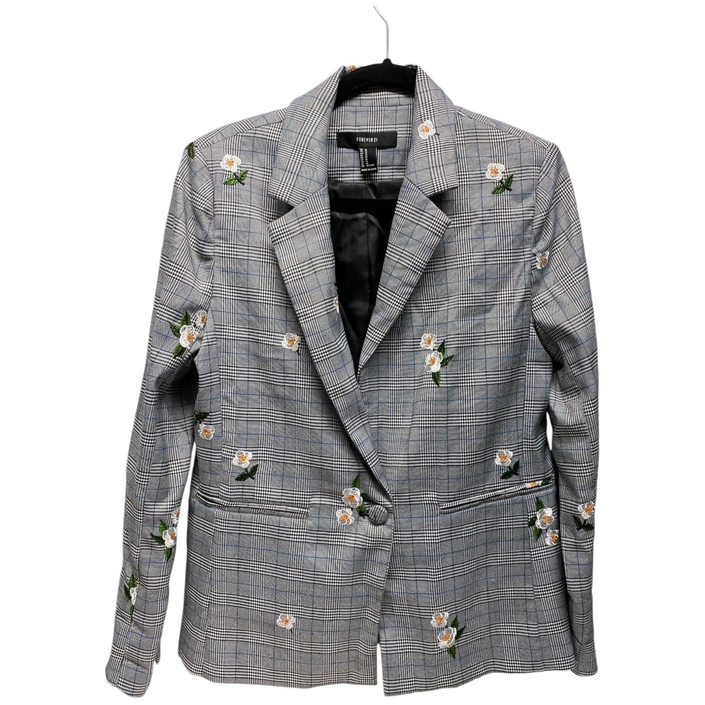 Blazer By Forever 21 In Floral Print, Size: M