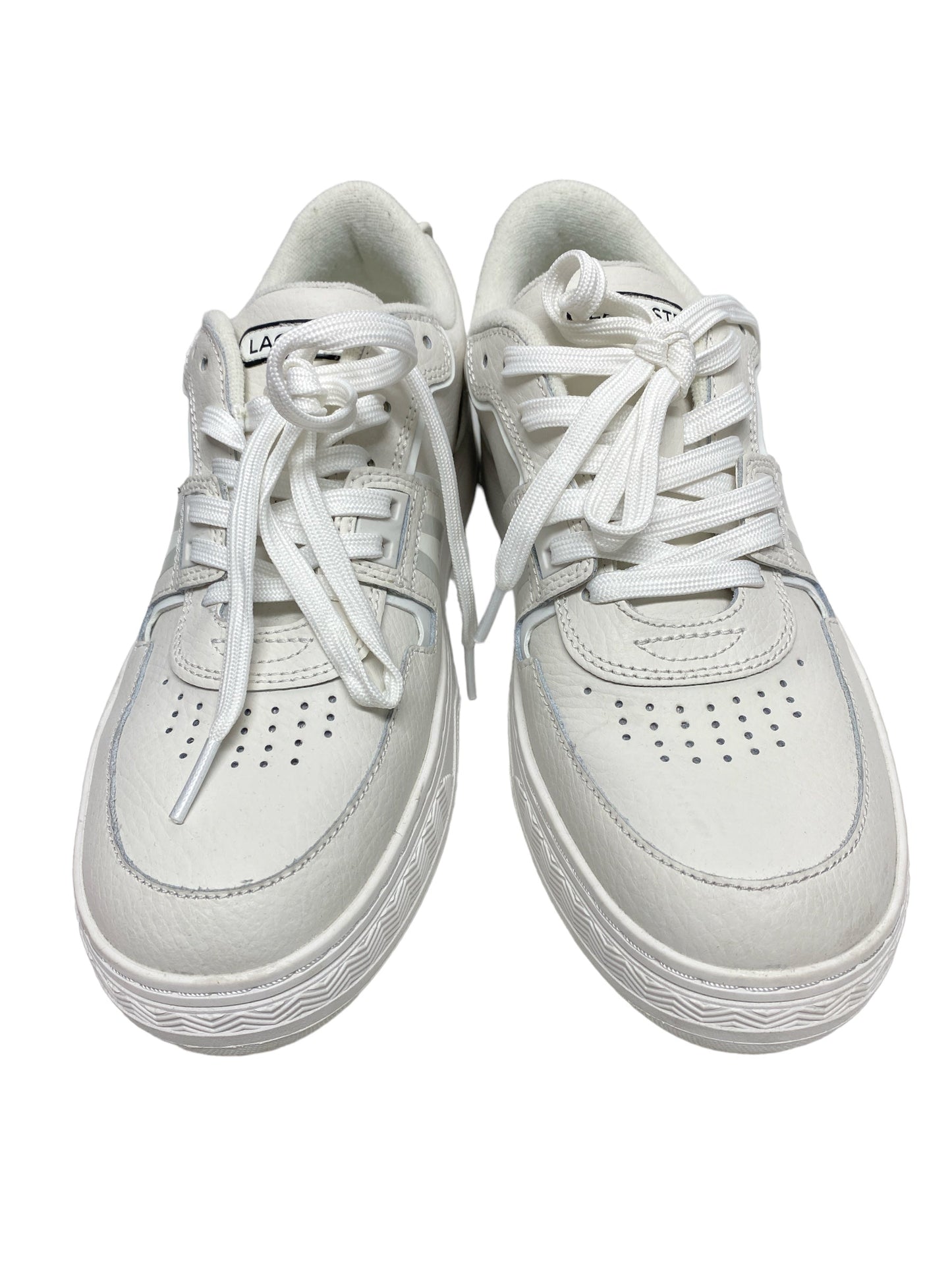 White Shoes Sneakers Lacoste, Size 8