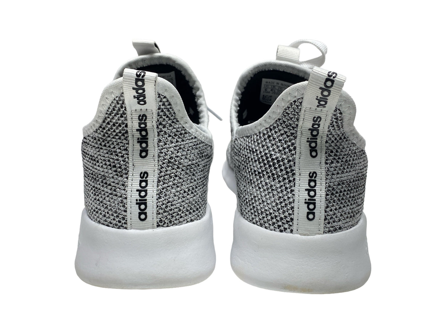 Grey & White Shoes Athletic Adidas, Size 6