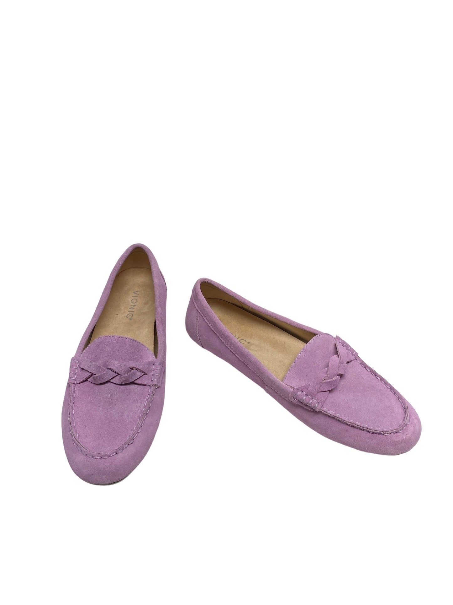 Purple Shoes Flats Vionic, Size 10