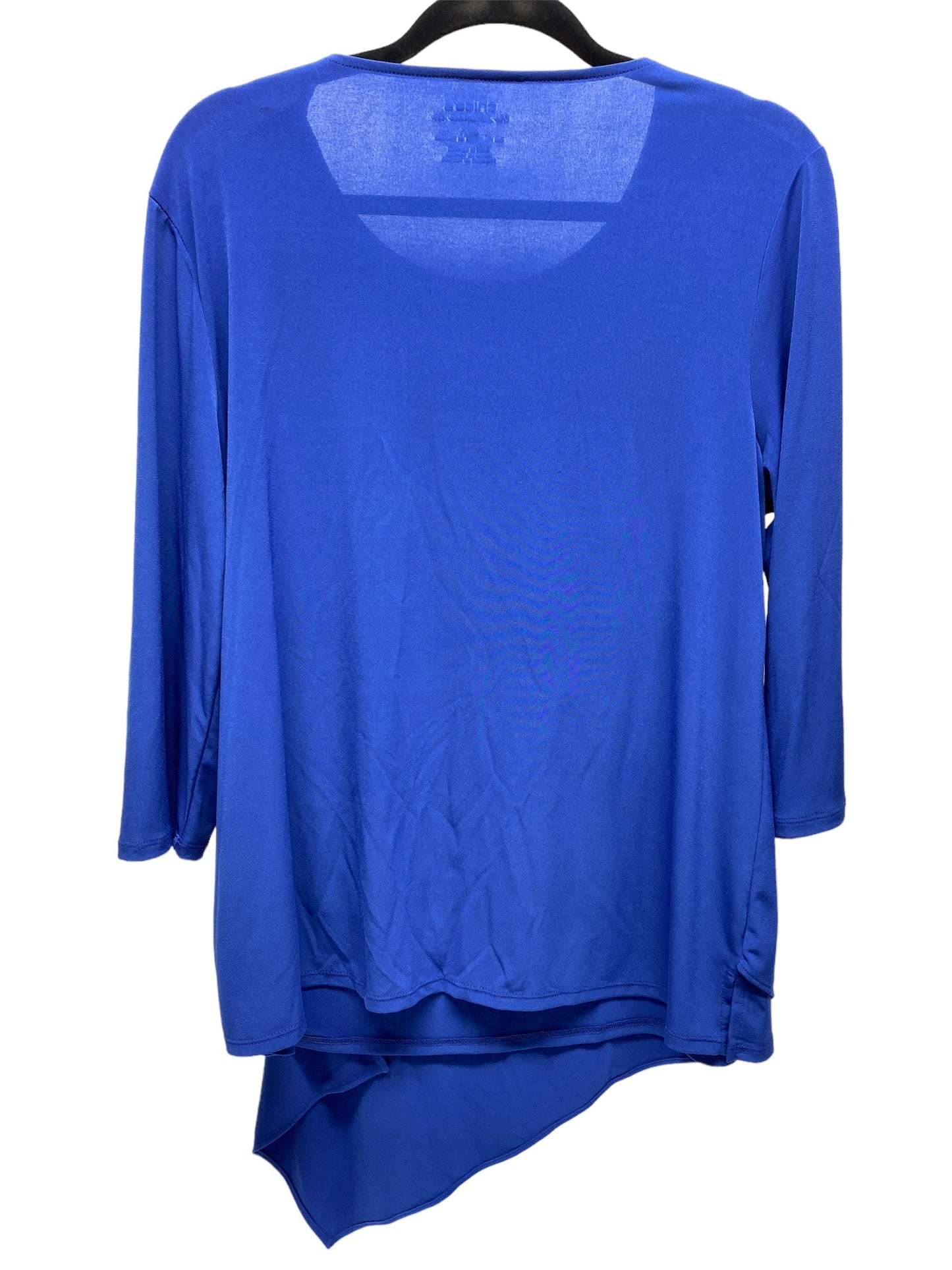 Blue Tunic 3/4 Sleeve Chicos, Size L