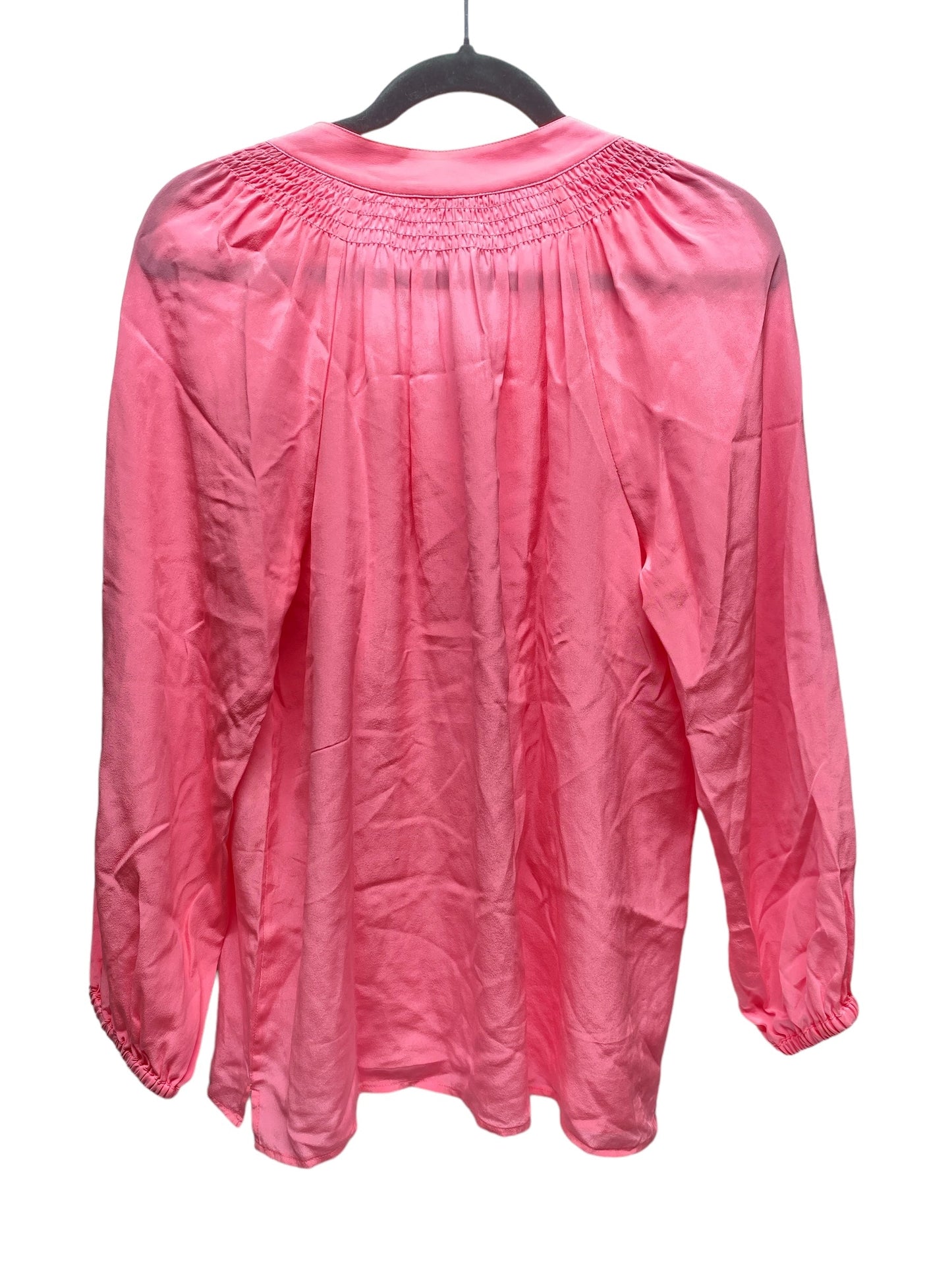 Pink Top Long Sleeve Designer Lilly Pulitzer, Size M