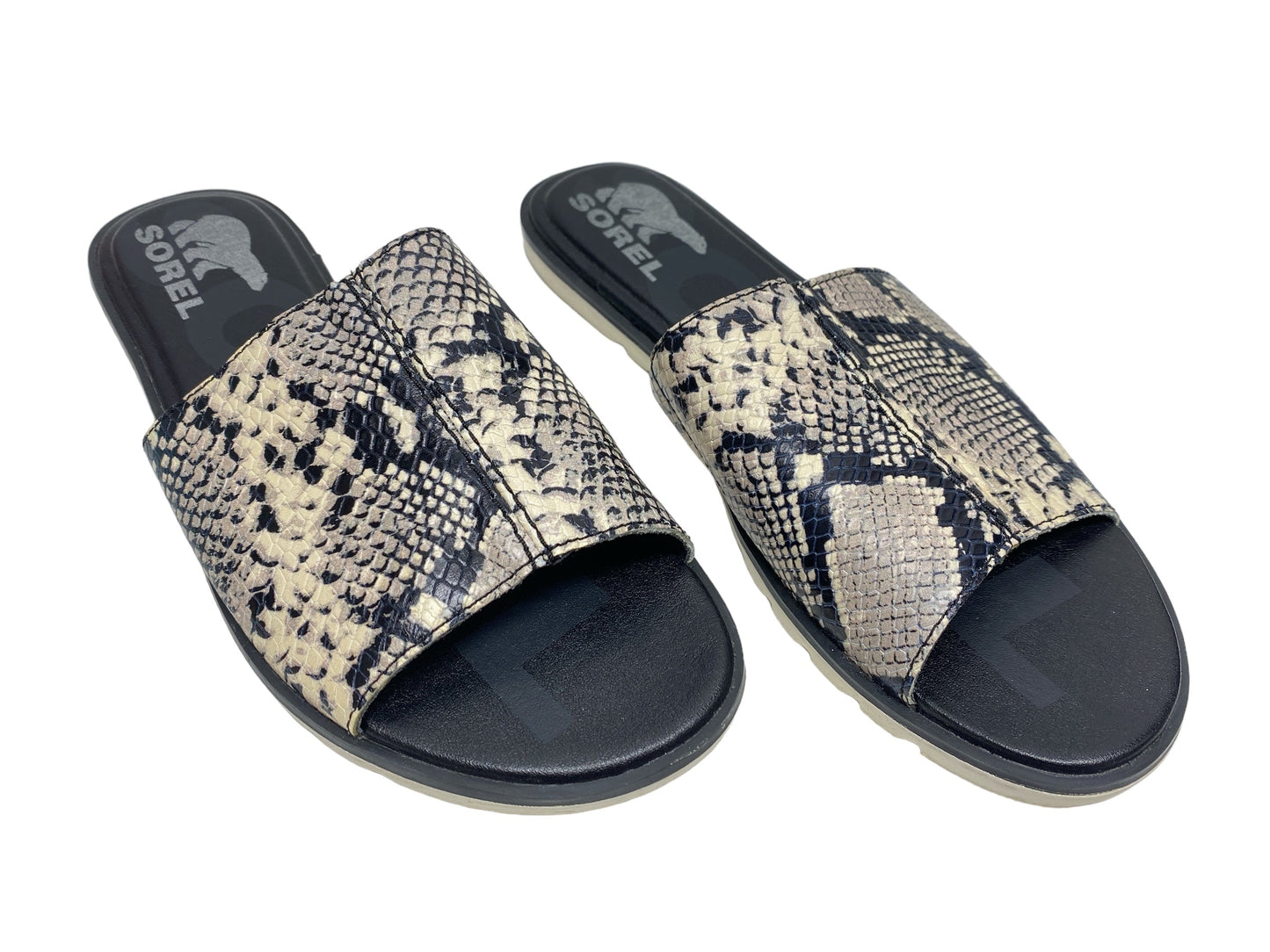 Sandals Flats By Sorel In Snakeskin Print, Size: 7.5