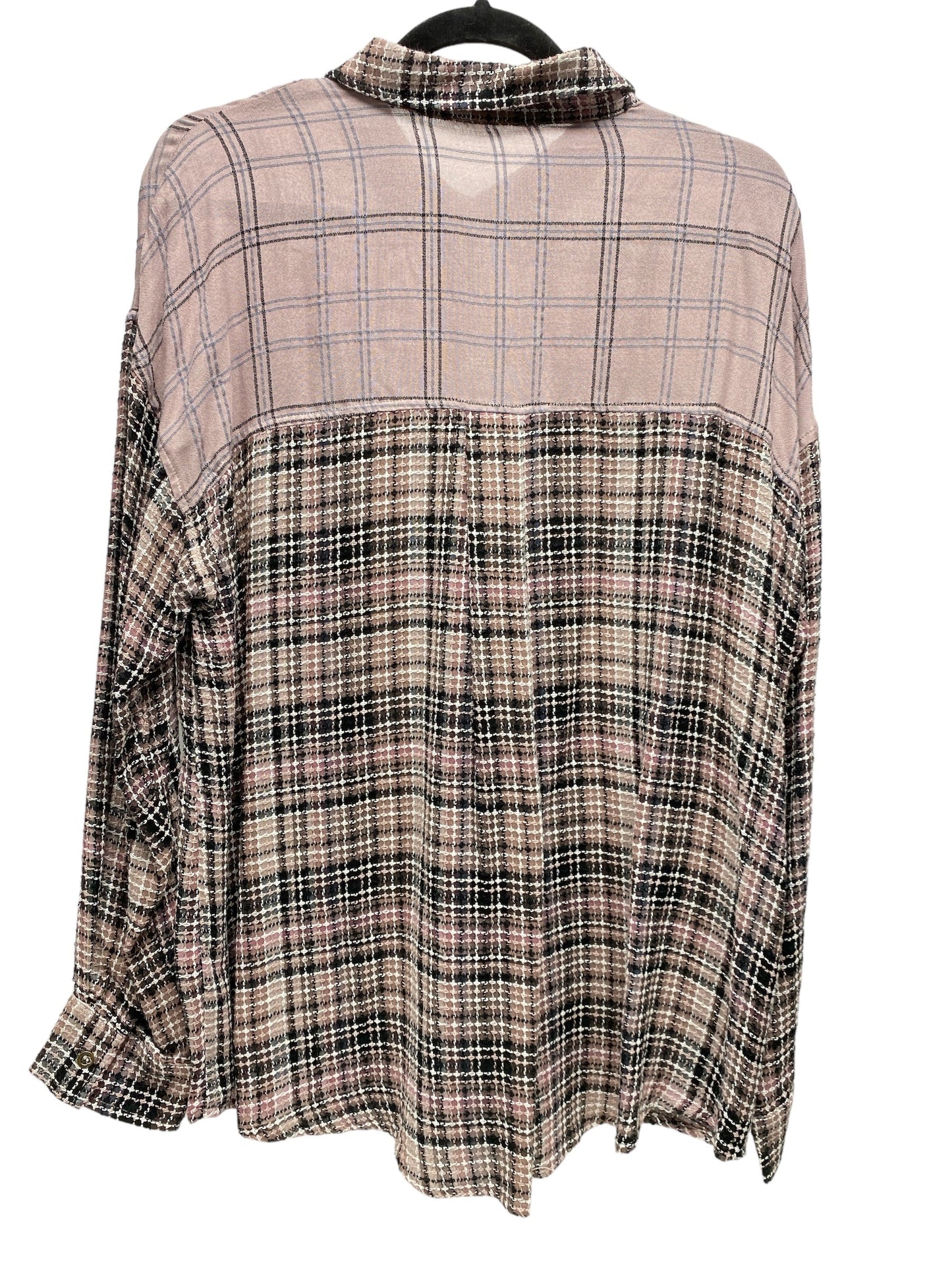 Top Long Sleeve By Doe & Rae In Mauve, Size: L