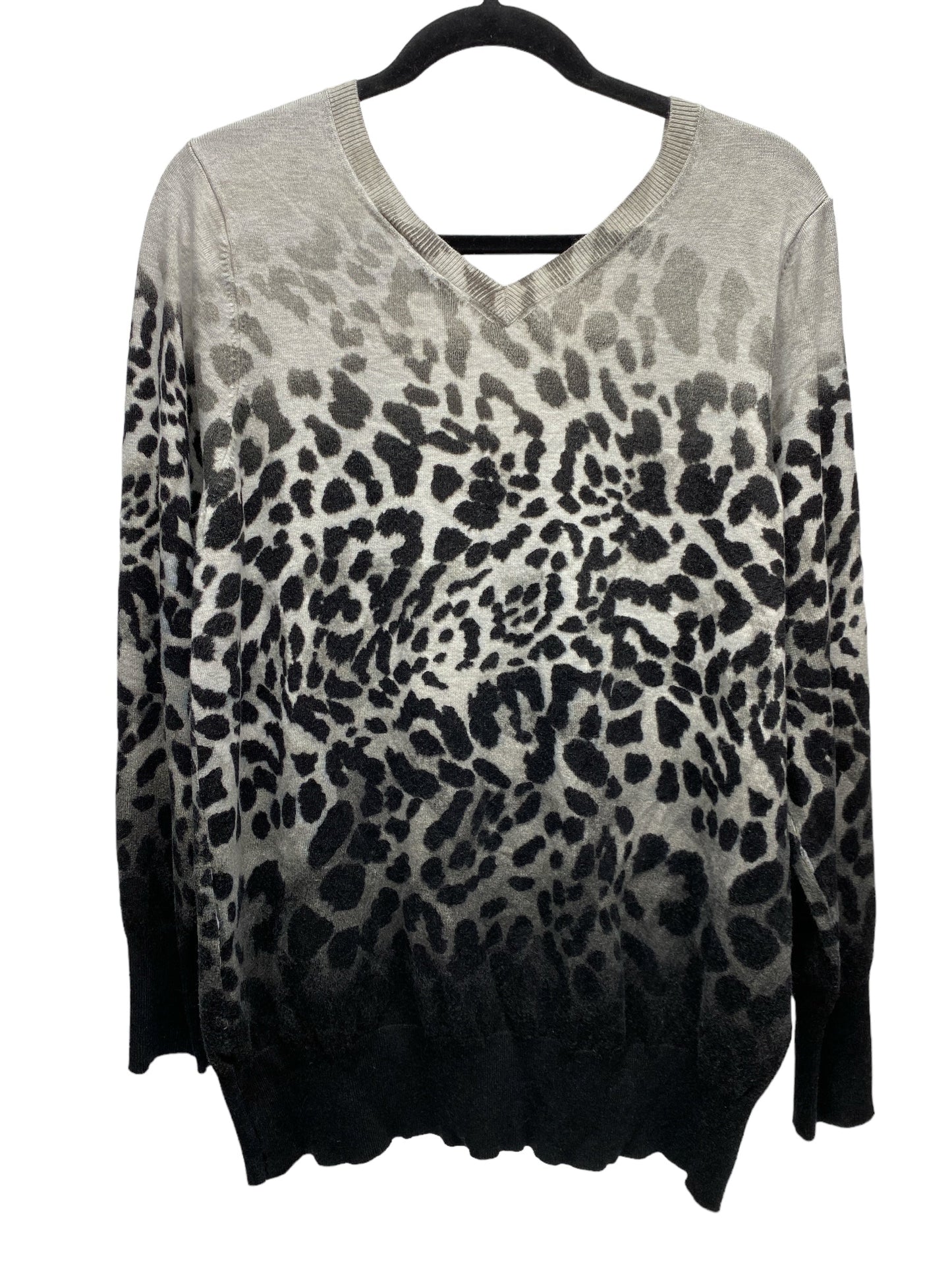 Top Long Sleeve By Lane Bryant In Animal Print, Size: 18