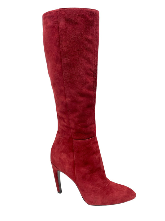 Boots Knee Heels By Via Spiga In Red, Size: 8