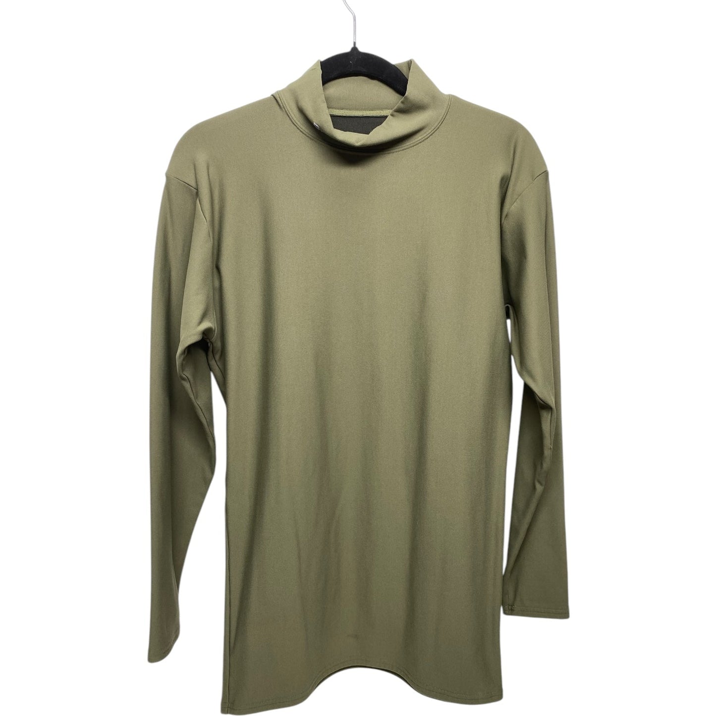 Athletic Top Long Sleeve Collar By Under Armour In Green, Size: Xl