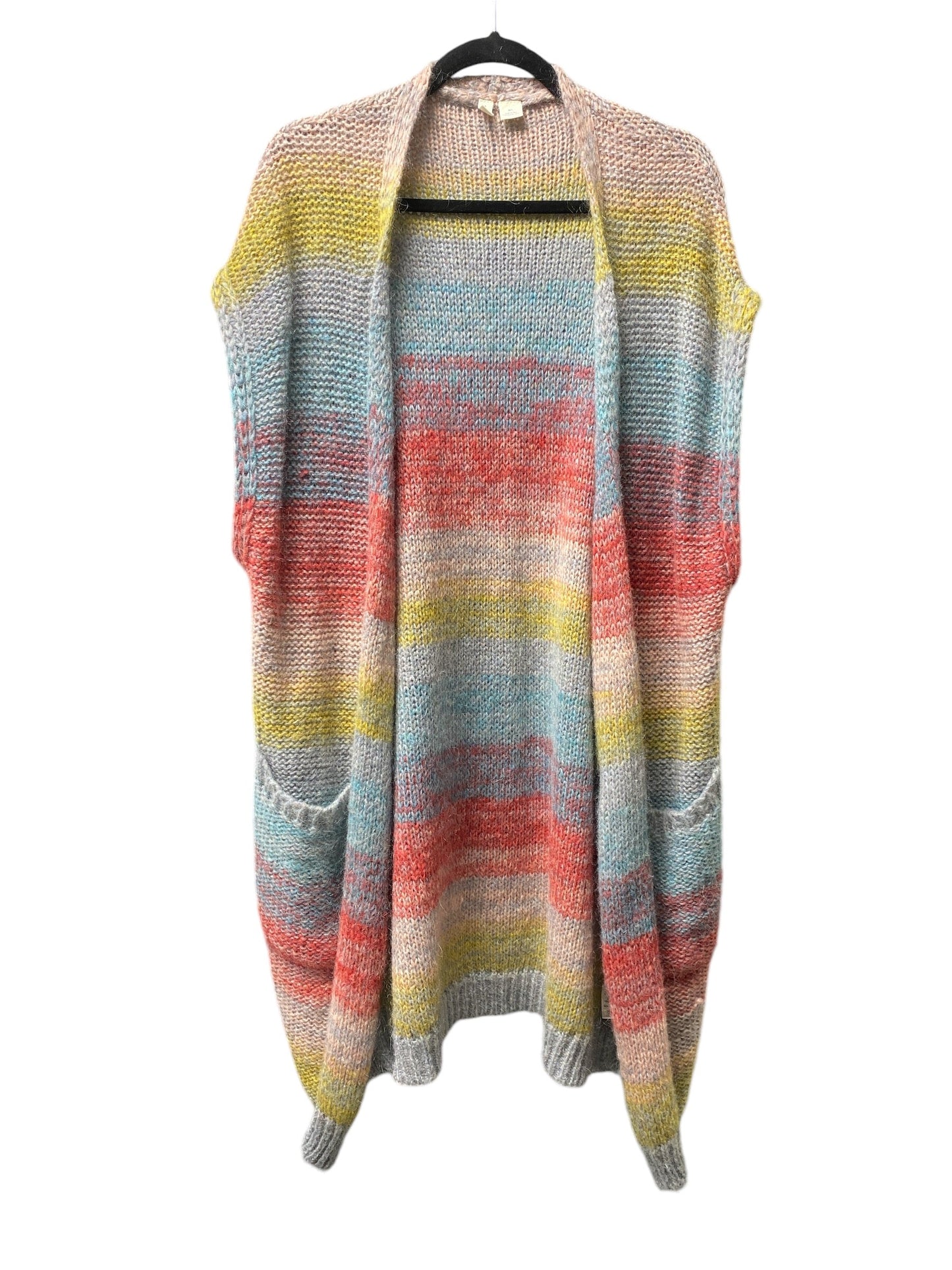 Vest Sweater By Moth In Multi-colored, Size: M