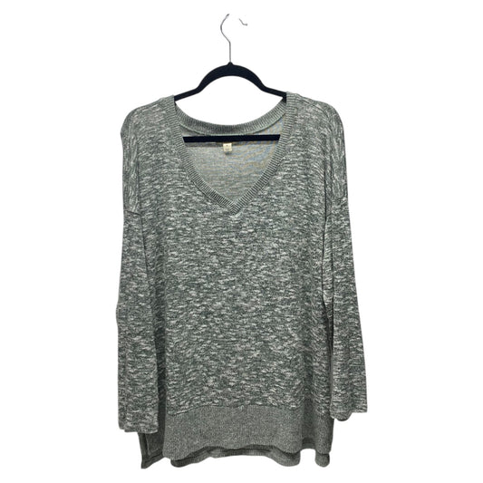 Top Long Sleeve By Style And Company In Green & White, Size: Xl