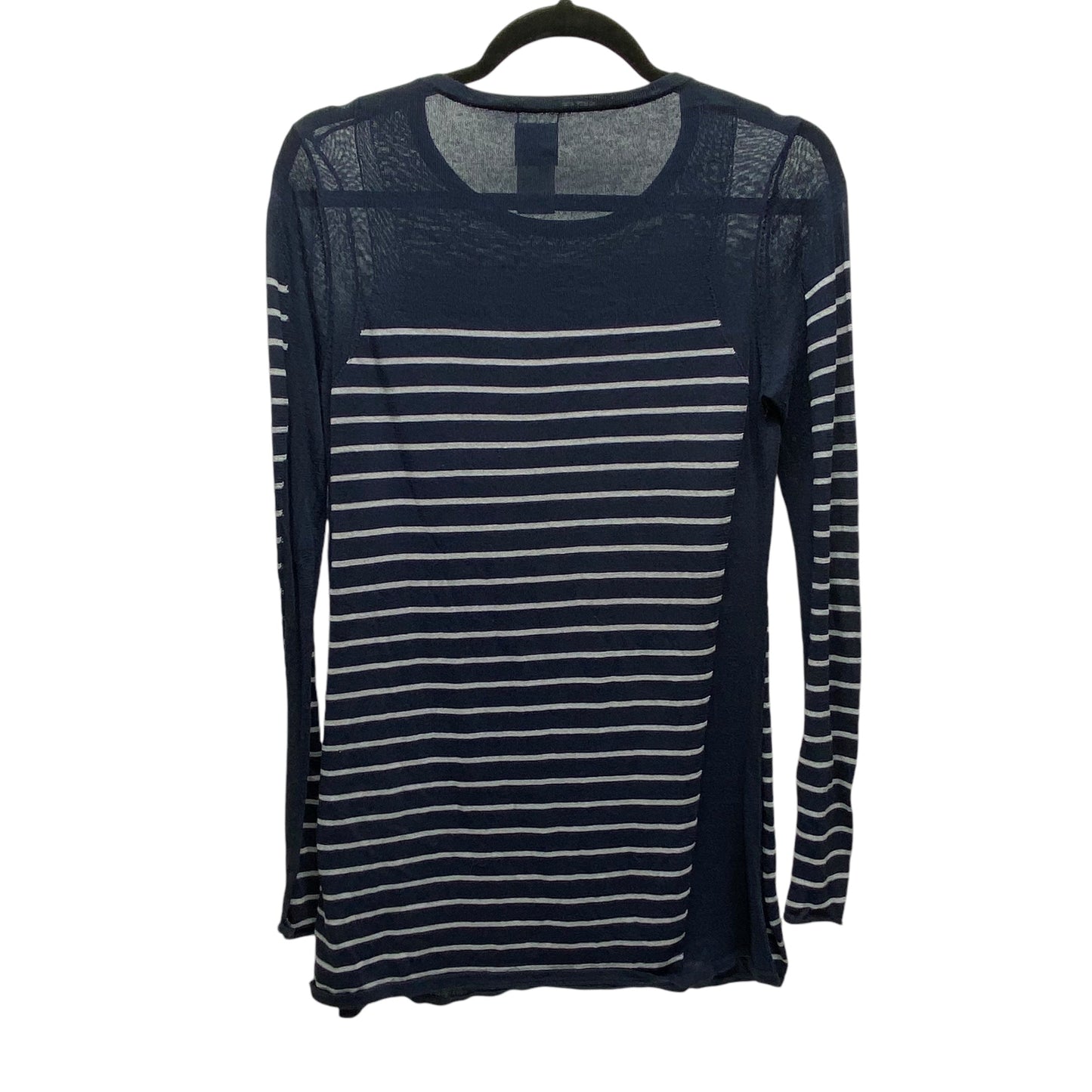 Top Long Sleeve By Cabi In Striped Pattern, Size: M