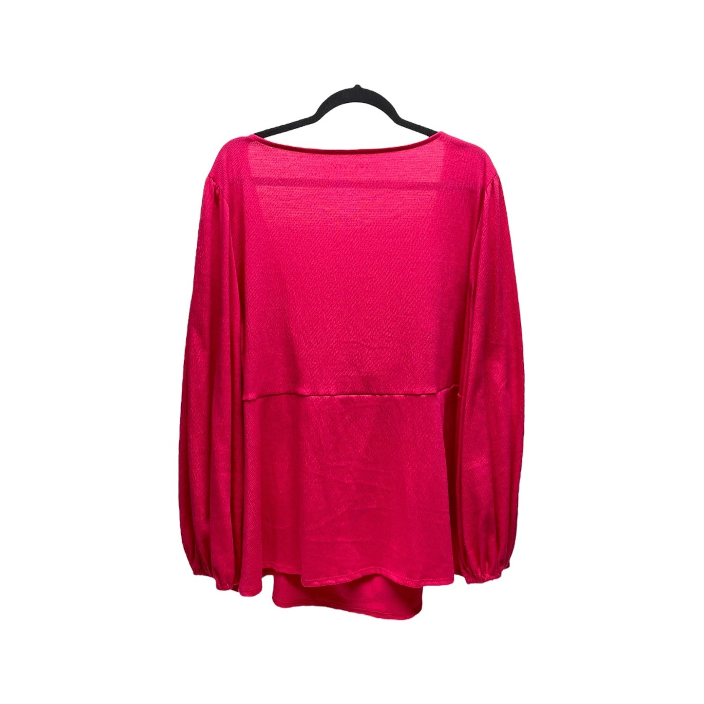 Top Long Sleeve By Ava & Viv In Pink, Size: 3x